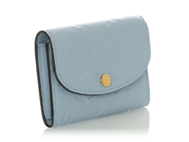 Louis Vuitton Bleu Nuage Monogram Empreinte Rosalie Coin Purse in Blue Caviar leather from Ann's Fabulous Finds, photo 4 of 8