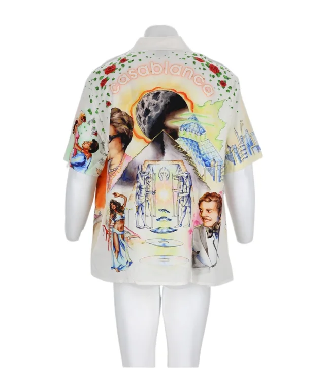 Casablanca Graphic Print Short Sleeve Shirt, image 1 of 1 from SENSER