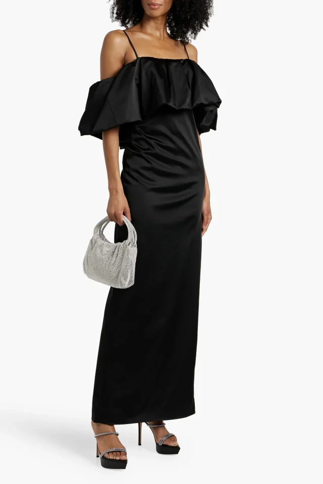 Simkhai Dorina Maxikleid aus Taft mit Rüschen, photo 2 of 4 from THE OUTNET