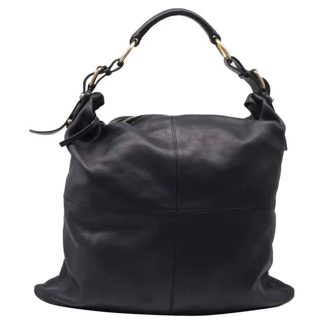 Celine Slouched Hobo Bag in black Leather from Grailed