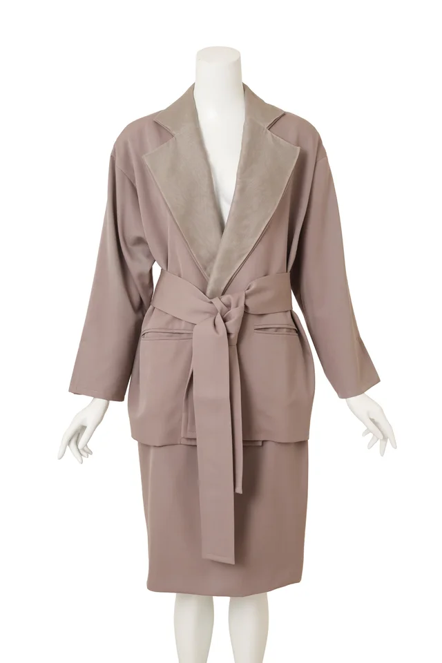 Dior Contrast Wrap Suit Set from Recess LA