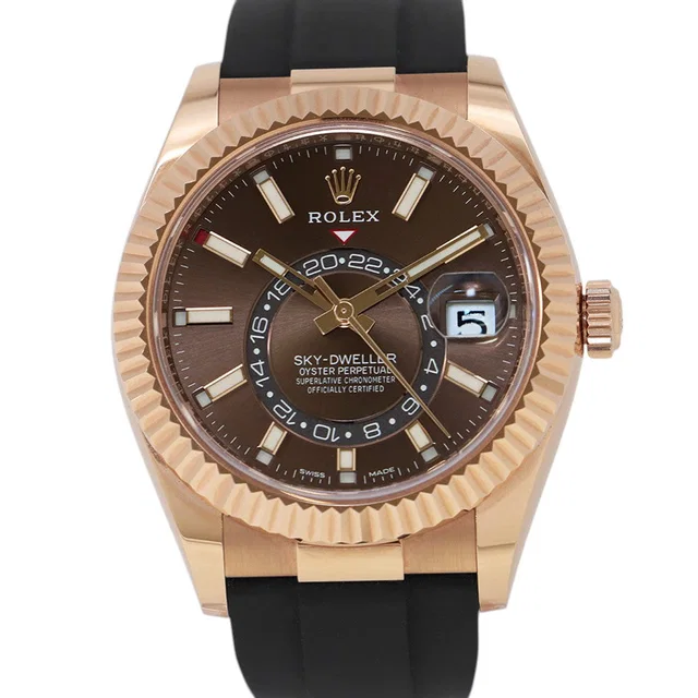 Rolex Sky-Dweller W42mm 18K Pink Gold Chocolate Dial326235 in Brown from GALLERY RARE