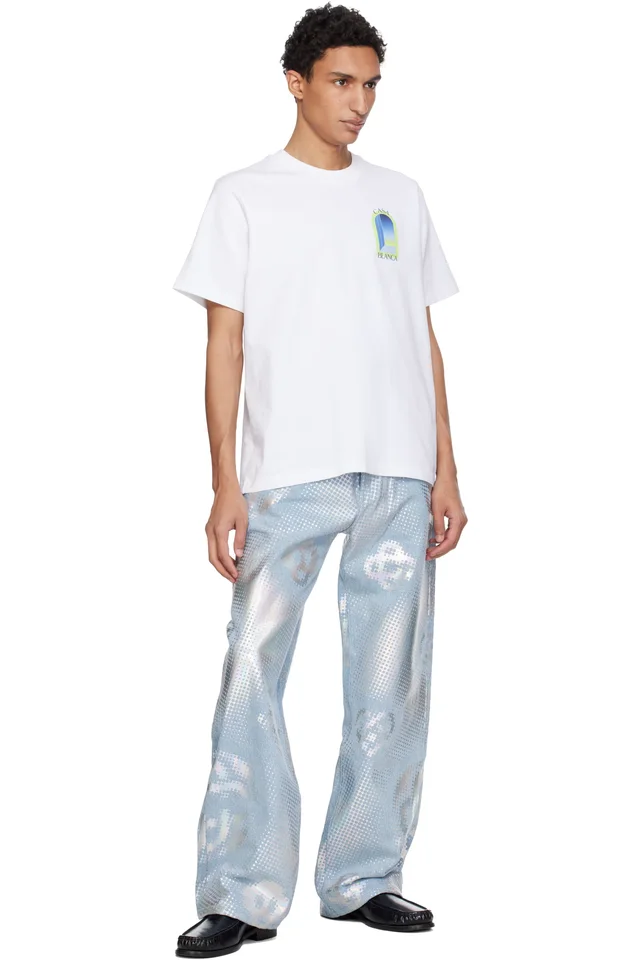 Casablanca White Arches Short Sleeve T‑shirt, photo 4 of 4 from SSENSE