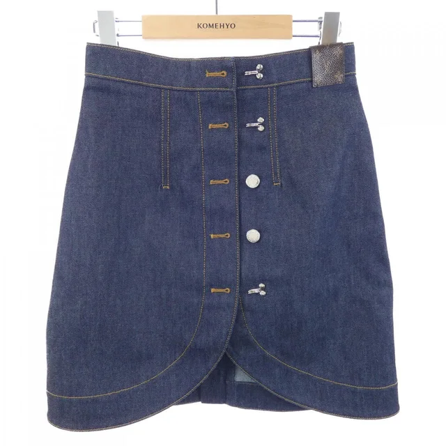 Louis Vuitton Skirt Blue in Blue from The Reluxe