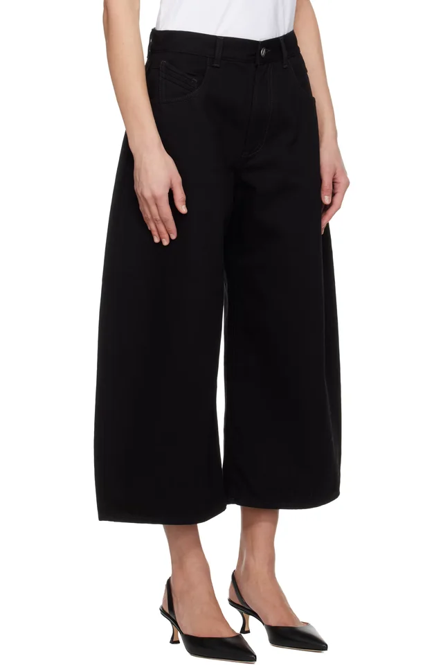 The Attico Black Long Jeans, photo 2 of 4 from SSENSE