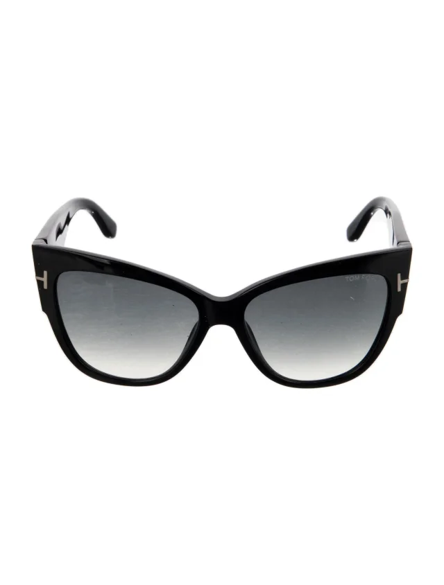Tom Ford Anoushka Cat-Eye Sunglasses in black from The RealReal