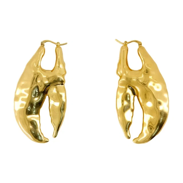 Jacquemus Earrings — Gold Metal in Gold from HEWI
