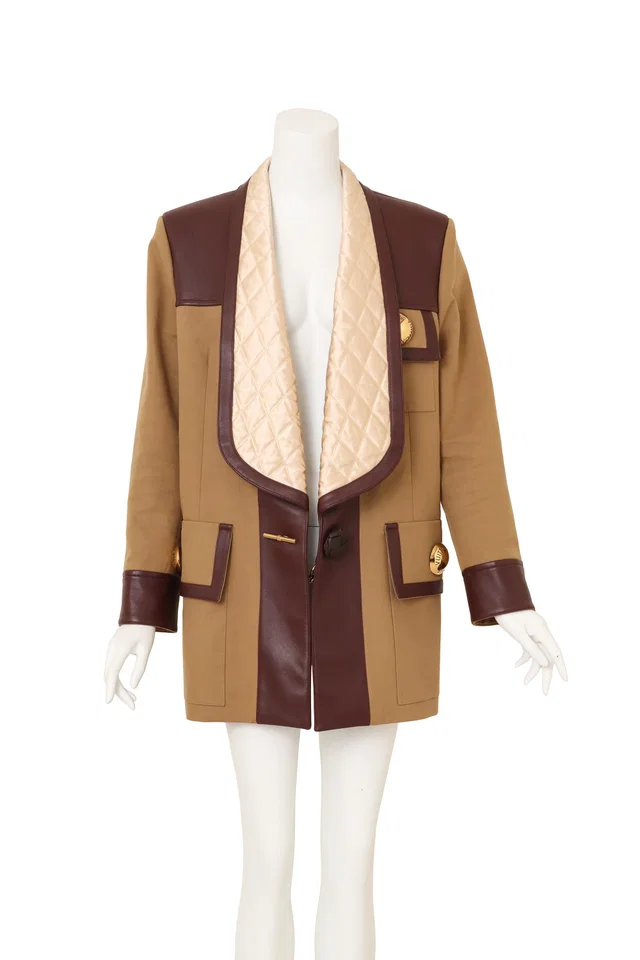 Louis Vuitton 2023 S/ Leather Canvas Colorblock Coat in Canvas from Recess LA