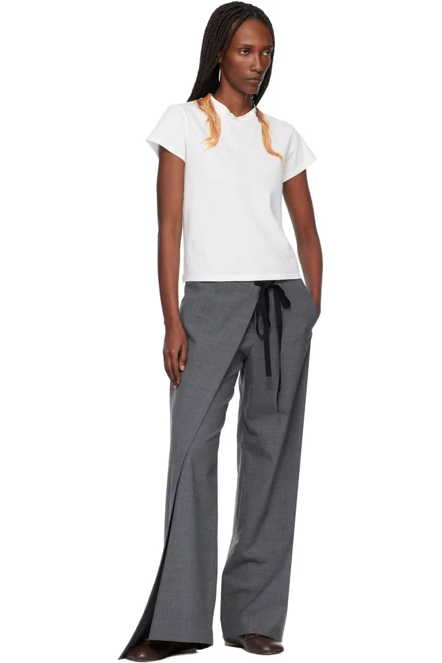 MM6 Maison Margiela Off-White Cotton Jersey T-shirt, photo 4 of 4 from SSENSE