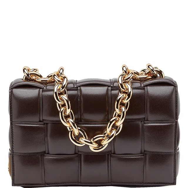 Bottega Veneta Padded Cassette Chain, Fondente/Gold from Cultstatus, photo 1 of 1