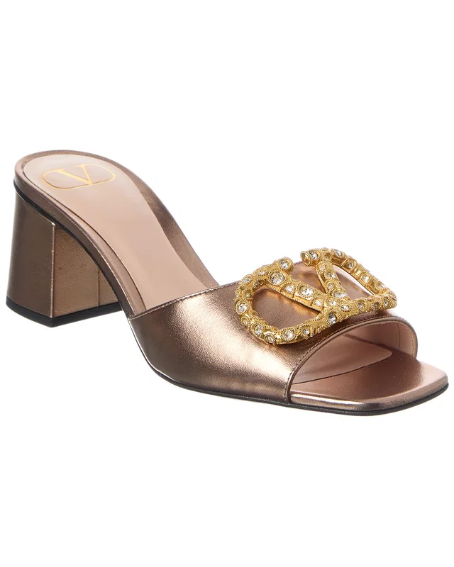 Valentino VLogo Signature 60 Leather Sandal, image 1 of 1 from Rue La La