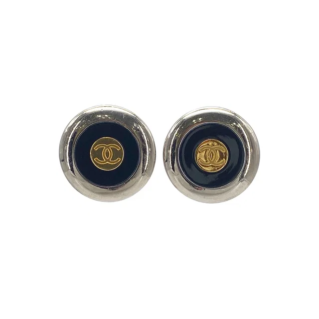 Chanel Vintage Earrings Cocomark Round Accessory 97A from Luxury Promise