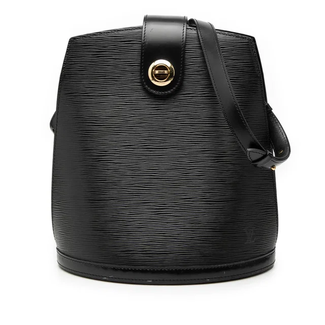 Black Louis Vuitton Epi Cluny Shoulder Bag in Black Leather from Designer Revival