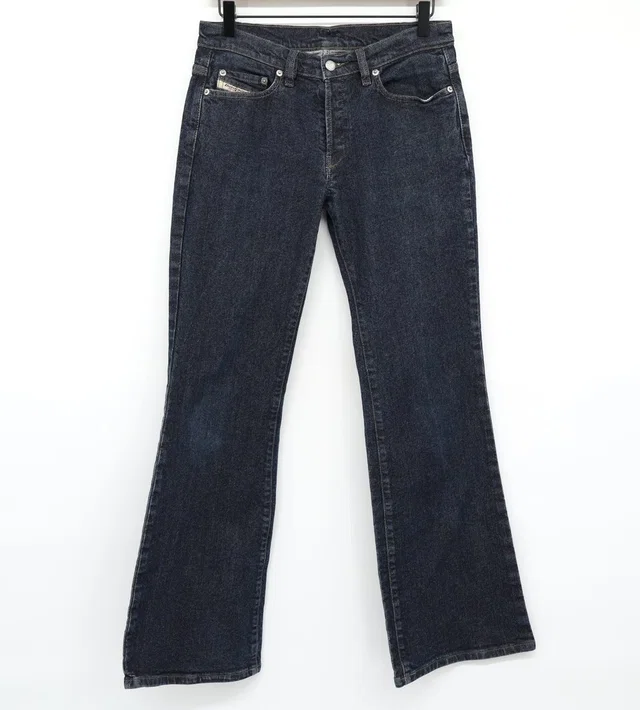 Diesel Vintage Daze Jeans Womens 29x30 Dark Wash Flare Low Rise Y2k 2001 Italy in blue from Poshmark