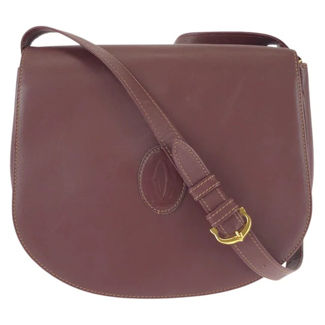 Cartier Must Line Leather Shoulder Bag in Leather from LuxUness