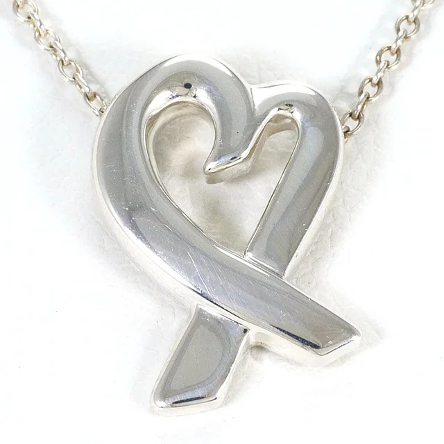 Tiffany & Co. Loving Heart 925 Sterling Silver Necklace 41 in Silver from The Reluxe