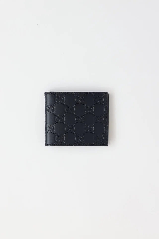 Gucci Guccissima Bifold Wallet in Leather from VSP Consignment