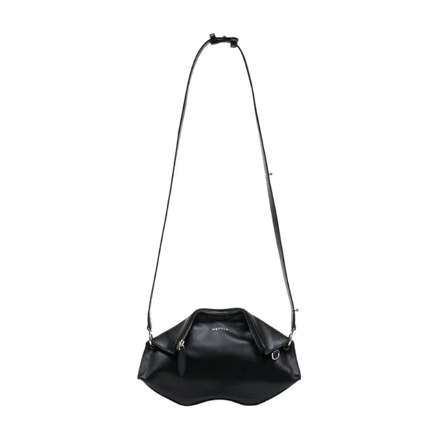 Alexander McQueen Manta Clutch — Black Calfskin in Black Calfskin from HEWI