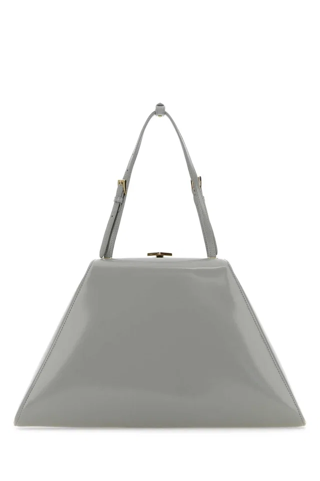 Prada Nube Shoulder Bag — Gray Vitello in Grey Leather from HEWI