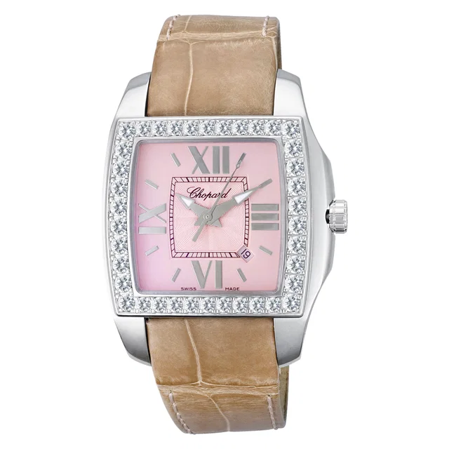 Unused Chopard Two o Ten 34mm 138464 in Stainless Steel, White Gold from Gray And Sons
