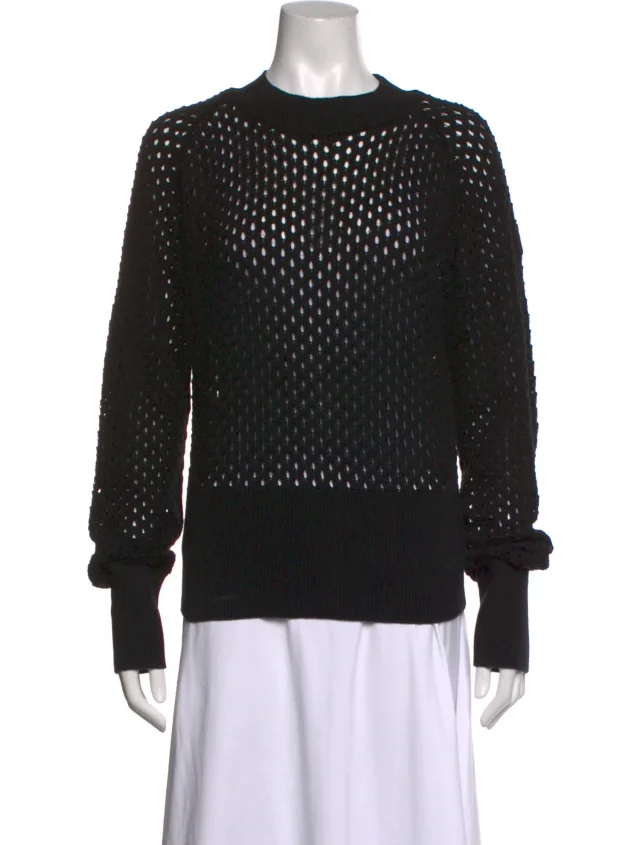 Moncler Crew Neck Sweater in black from The RealReal