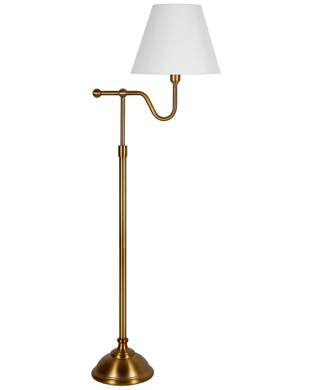Abraham + Ivy Wellesley Brass Floor Lamp with Empire Shade, image 1 of 1 from Rue La La