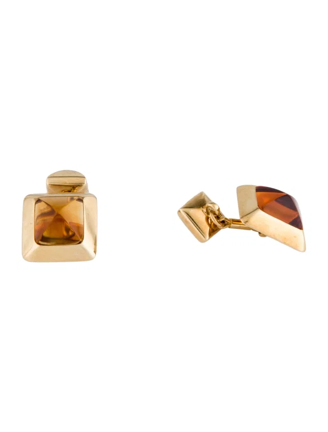 Pomellato 18K Citrine Cufflinks in multicolor from The RealReal