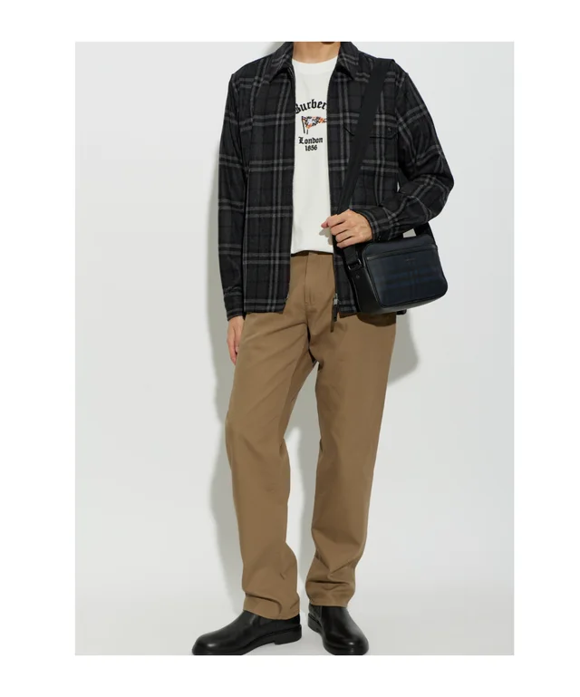 Burberry Ollie Checked Zip-Front Shirt, photo 3 of 7 from SENSER