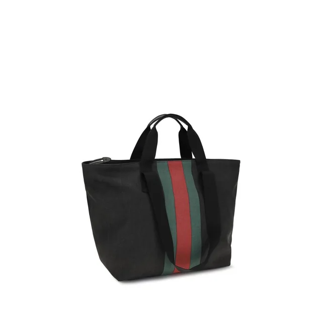 Gucci Black Cotton Shoulder Bag in Black Canvas from HEWI, photo 2 of 6