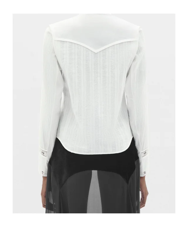 Ann Demeulemeester Storma Slim Fit Shirt with Lace, photo 4 of 6 from SENSER