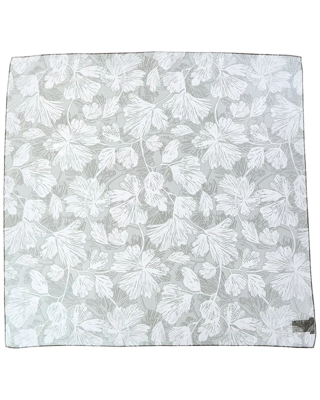 Brunello Cucinelli Floral-Printed Square Silk Scarf, image 1 of 1 from Gilt