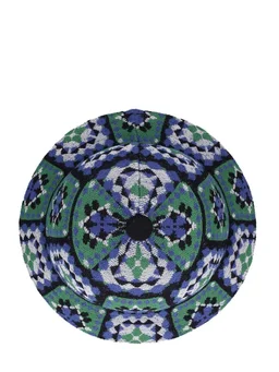 Kangol Geometric patterned bucket hat in 44% Modacrylic, 21% Polyester, 15% Acrylic, 100% Nylon, photo 6 of 6 from LUISAVIAROMA