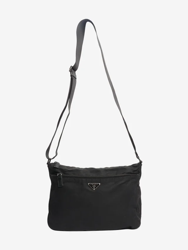 Prada Black nylon crossbody bag in Black Nylon from Sign of the Times