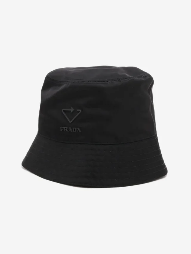 Prada Black Re-Nylon bucket hat - size S in Black Nylon from Sign of the Times