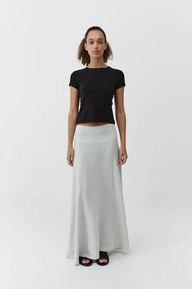 St Agni Fluid Circle Hem Skirt - Silver from St. Agni, photo 1 of 1