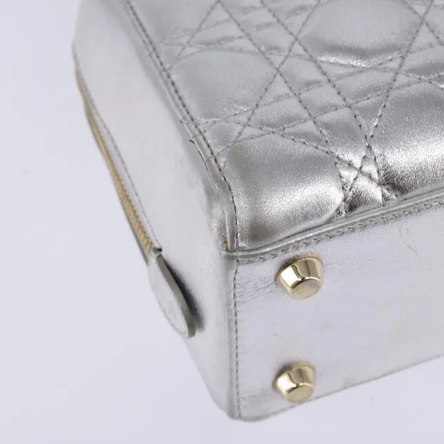 Dior Canage Hand Bag Leather 2way Silver Gold iq4wocxaq0 in Gold Leather from Luxury Promise