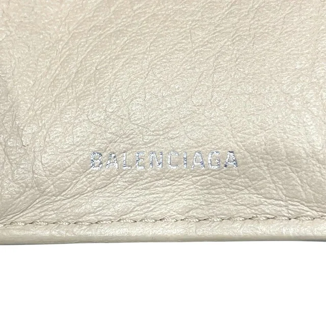Balenciaga Paper Mini Trifold Wallet in Leather from LuxUness, photo 2 of 2