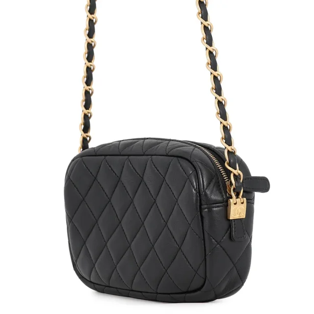 Chanel Matelasse ChainShoulder Bag BlackA91796 Lambskin Size 18 in Lambskin from GALLERY RARE, photo 2 of 15