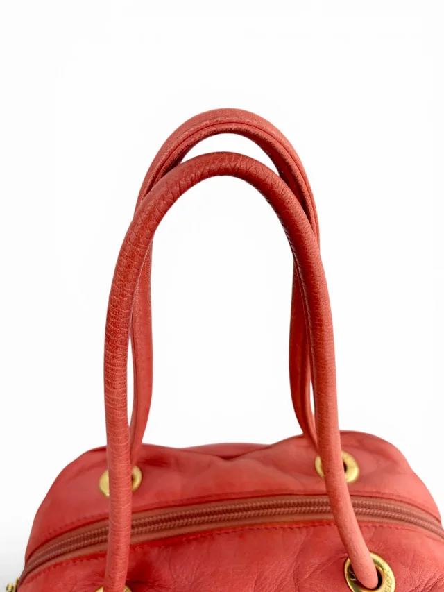 Loewe Pink Leather Anagram Small Handle Bag in Pink Leather from Season 2 Consign, photo 14 of 14