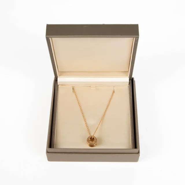 Bvlgari Rose Gold B.Zero1 Pendant Necklace in Pink from Labellov, photo 4 of 4