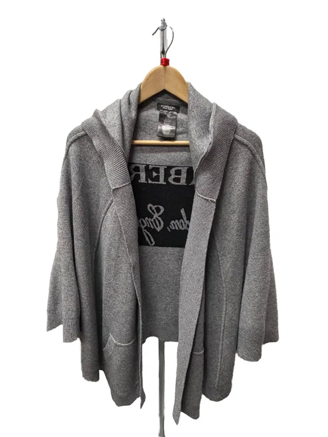 Burberry Hooded Sweatshirt Grey Size: L in Grey from Oxfam Online Shop