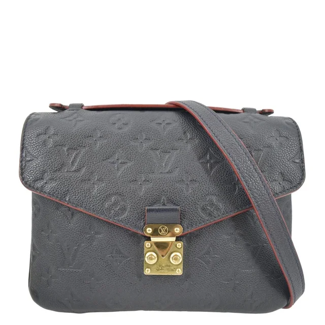 Louis Vuitton Metis Pochette Empreinte Leather Crossbody Bag Navy Blue in Navy Leather from Dallas Designer Handbags
