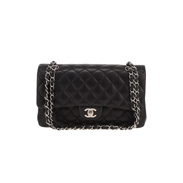 Chanel Timeless Classic handbag in black quilted leather in Black Leather from Collector Square, photo 2 of 3