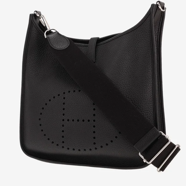 Hermès Evelyne 29 cm shoulder bag in Noir Clémence calfskin in Black Clemence leather from Collector Square