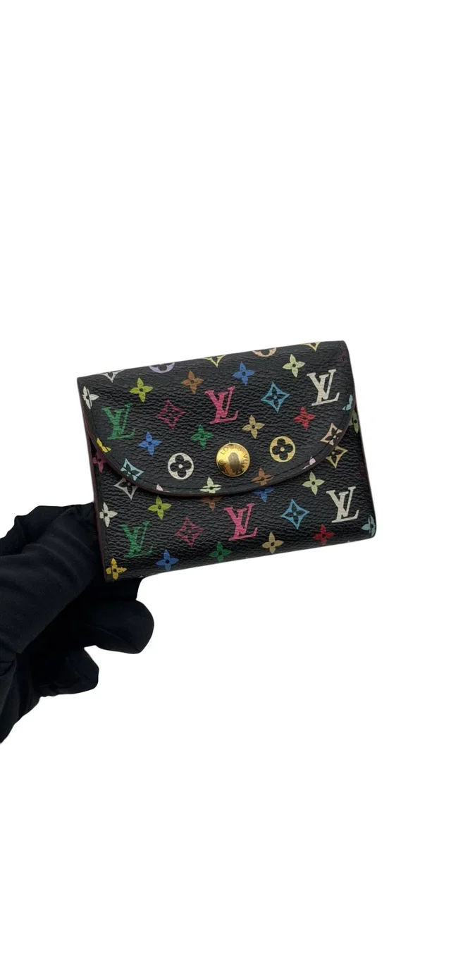Louis Vuitton Multicolour Card Holder Black in Black from Luxury Promise