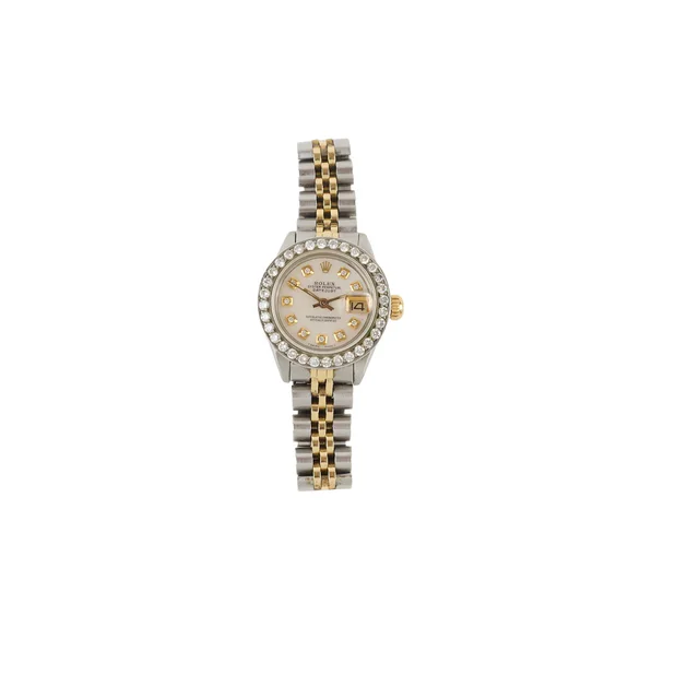 Rolex Datejust Mother of Pearl 26mm Two Toned Watch from The Purse Affair