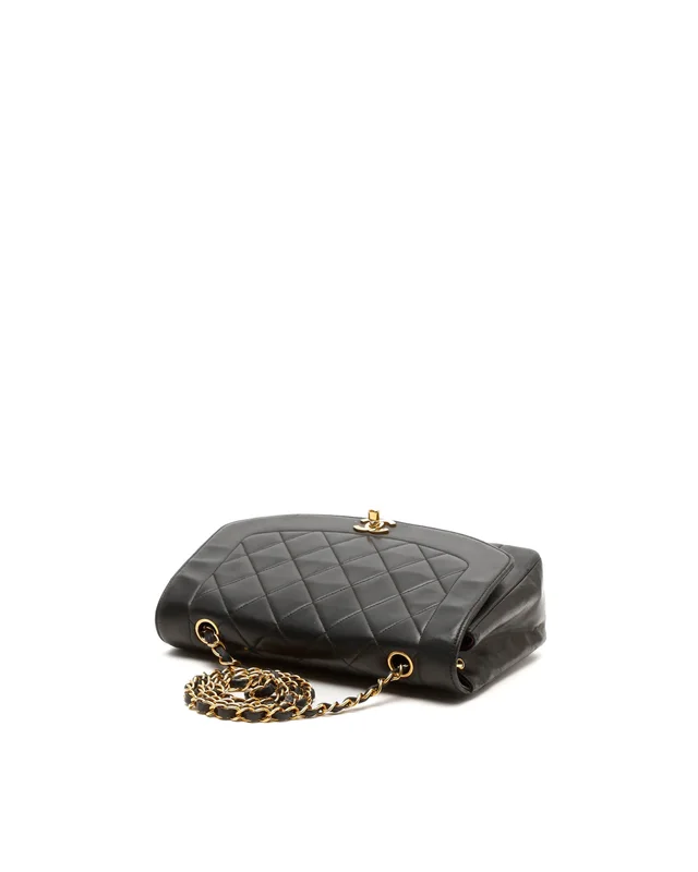 Chanel CC Medium Diana Flap Bag in Woven leather from A Retro Tale, photo 4 of 9