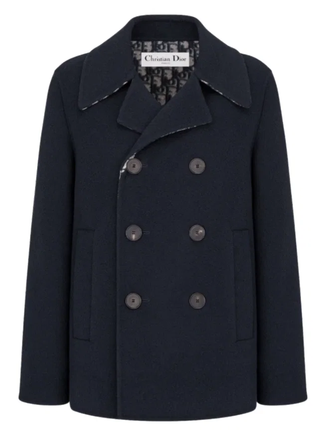 Dior Double-Sided Wool Peacoat in Wool from HEWI