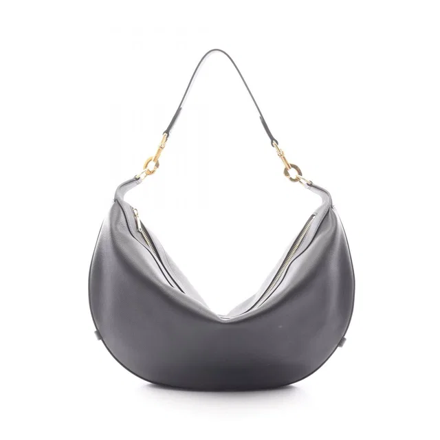 Celine Shoulder Bag Midi Amendre Black Leather in Black Leather from The Reluxe