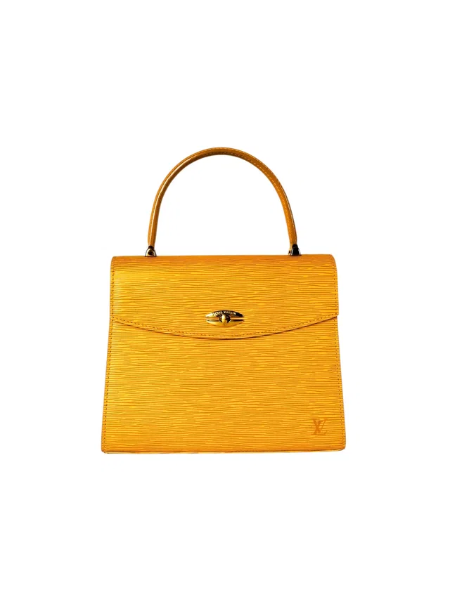Louis Vuitton Yellow Malesherbes Epi Top Handle Bag in Yellow from Luxury Promise
